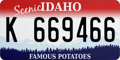 ID license plate K669466