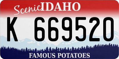 ID license plate K669520