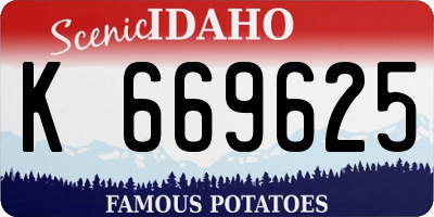 ID license plate K669625