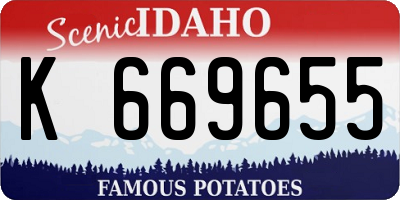 ID license plate K669655