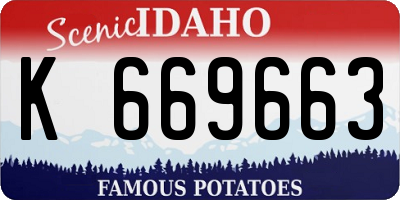 ID license plate K669663