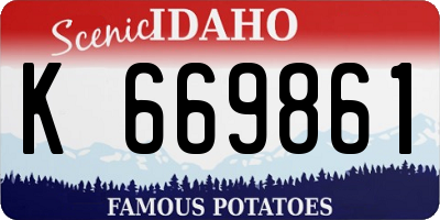 ID license plate K669861