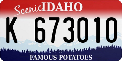 ID license plate K673010