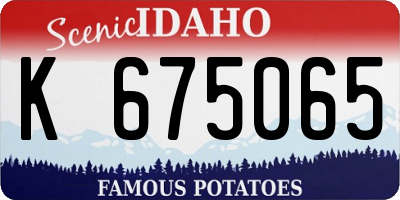 ID license plate K675065