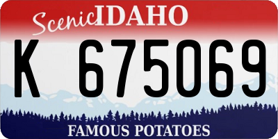 ID license plate K675069