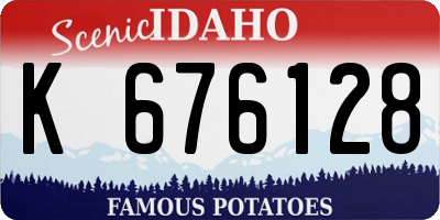 ID license plate K676128