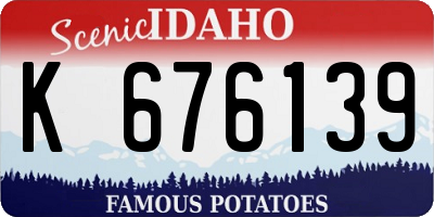 ID license plate K676139