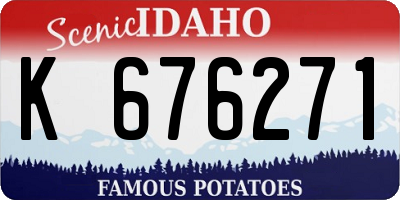 ID license plate K676271