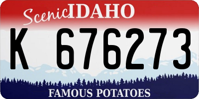 ID license plate K676273