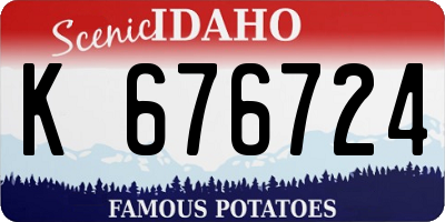 ID license plate K676724