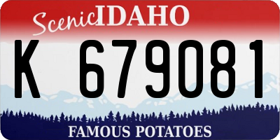 ID license plate K679081