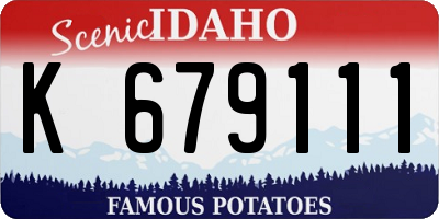 ID license plate K679111