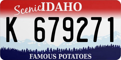 ID license plate K679271