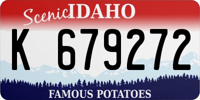 ID license plate K679272