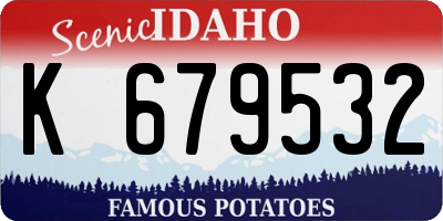 ID license plate K679532