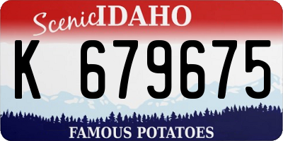 ID license plate K679675