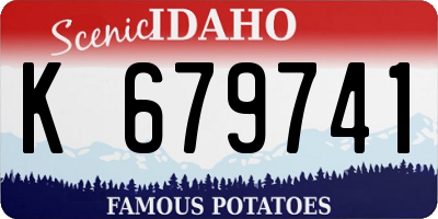 ID license plate K679741