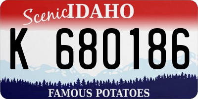 ID license plate K680186