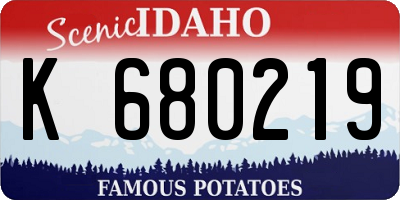 ID license plate K680219