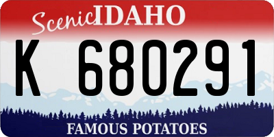 ID license plate K680291