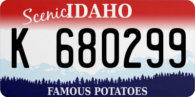 ID license plate K680299