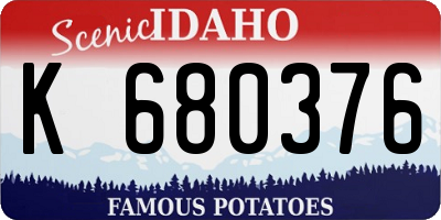 ID license plate K680376