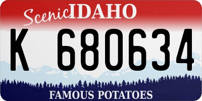 ID license plate K680634