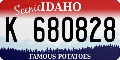 ID license plate K680828