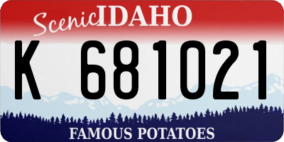 ID license plate K681021