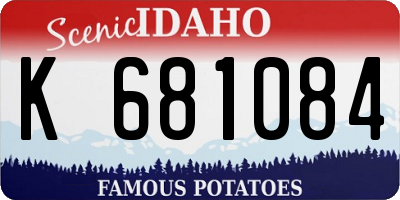 ID license plate K681084