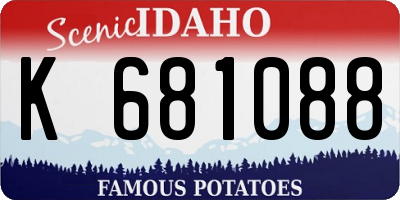 ID license plate K681088