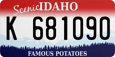 ID license plate K681090