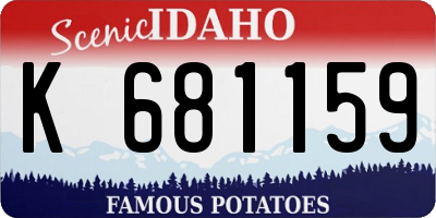 ID license plate K681159