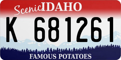 ID license plate K681261