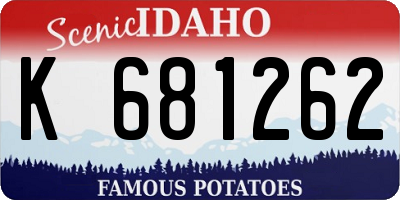 ID license plate K681262