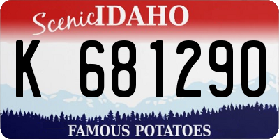 ID license plate K681290