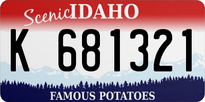 ID license plate K681321