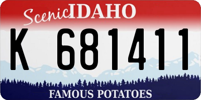 ID license plate K681411