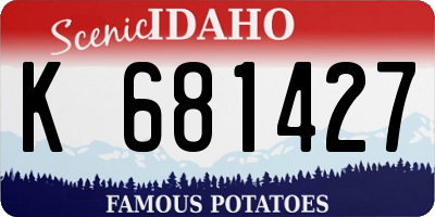 ID license plate K681427