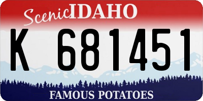 ID license plate K681451
