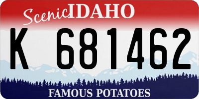 ID license plate K681462