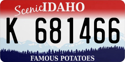 ID license plate K681466