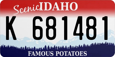 ID license plate K681481