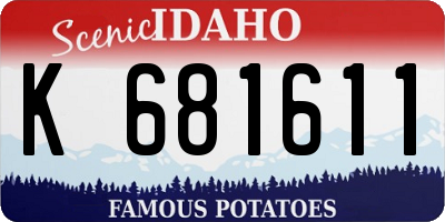 ID license plate K681611