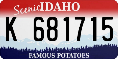 ID license plate K681715