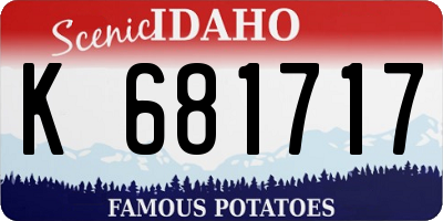ID license plate K681717