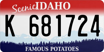 ID license plate K681724