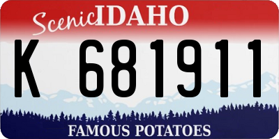 ID license plate K681911