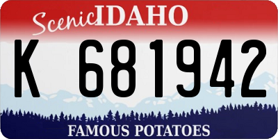 ID license plate K681942