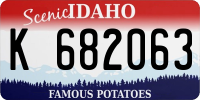 ID license plate K682063